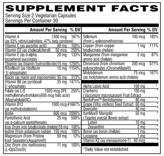 Advanced WOMEN's Multi Vitamin Caps, 60 Vegetarian Capsules - Spring Street Vitamins