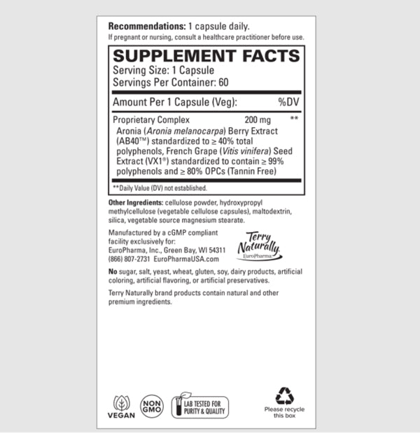 Aronia Berry Complex, 60 Vegetable Capsules - Spring Street Vitamins