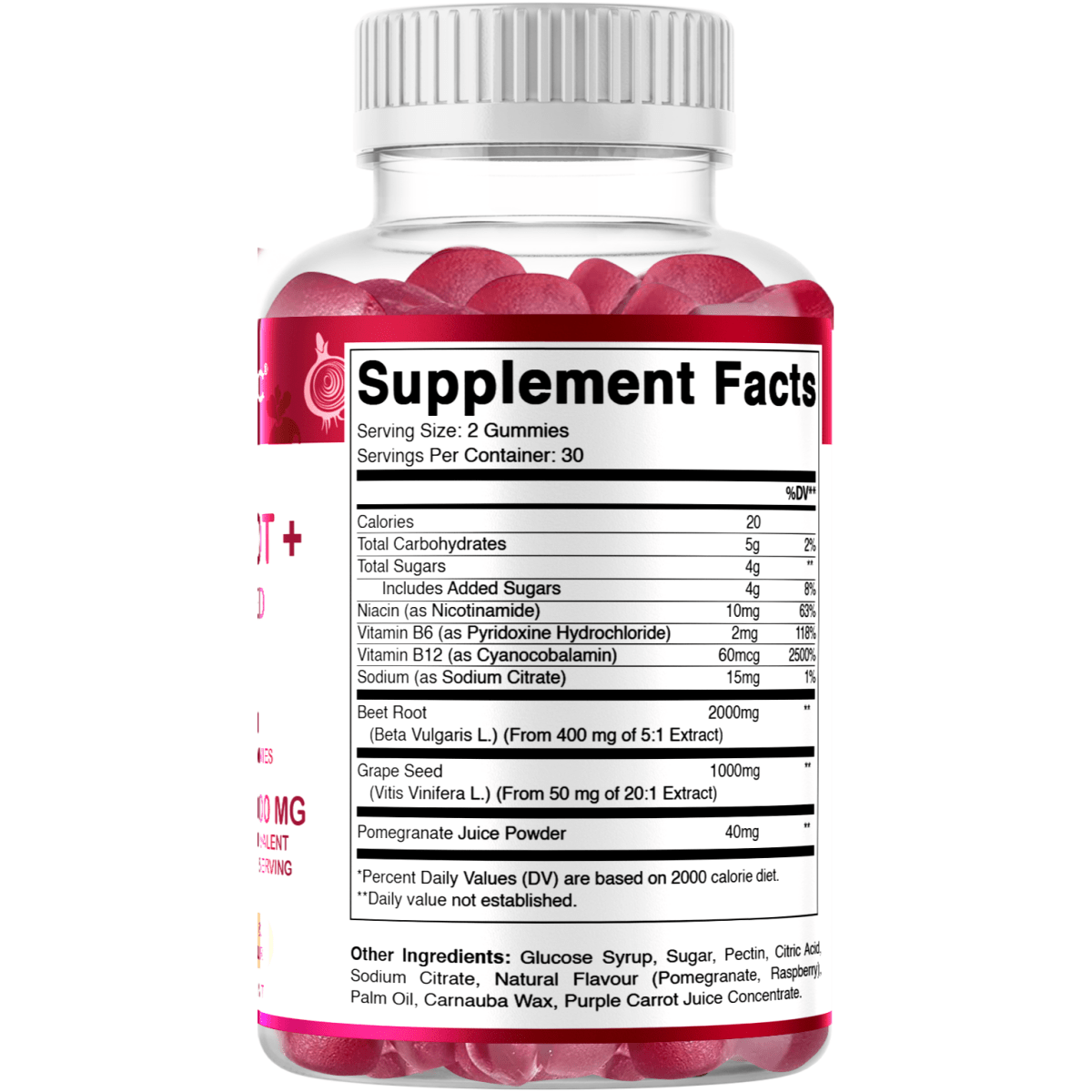 Beet Root Gummies, 60 Gummies - Spring Street Vitamins