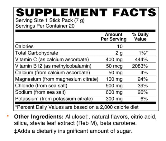Hydrate!, 20 Stick Packs - Spring Street Vitamins