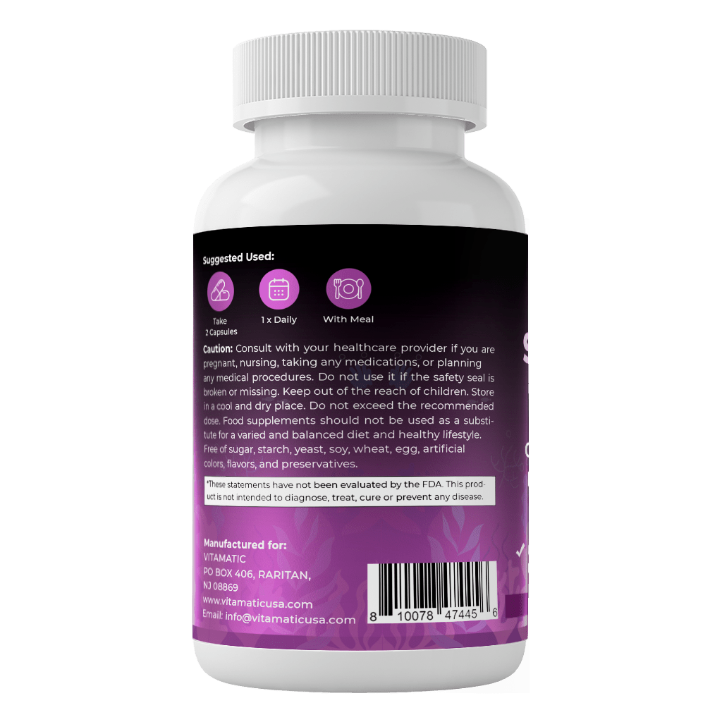Irish Sea Moss & Black Seed Oil, 180 Vegetarian Capsules - Spring Street Vitamins