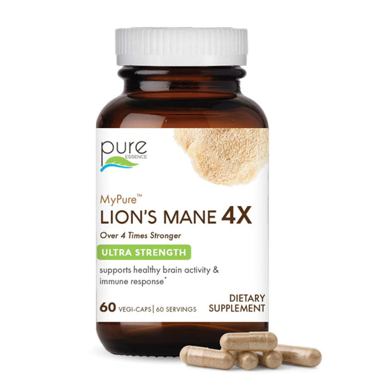 Lion's Mane 4X, MyPure, 60 Vegetable Capsules