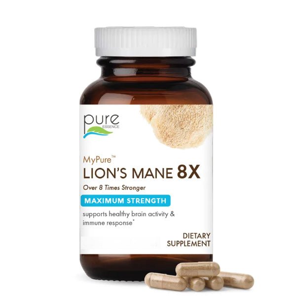 Lion's Mane 8X MyPure, 30 Vegetable Capsules - Spring Street Vitamins