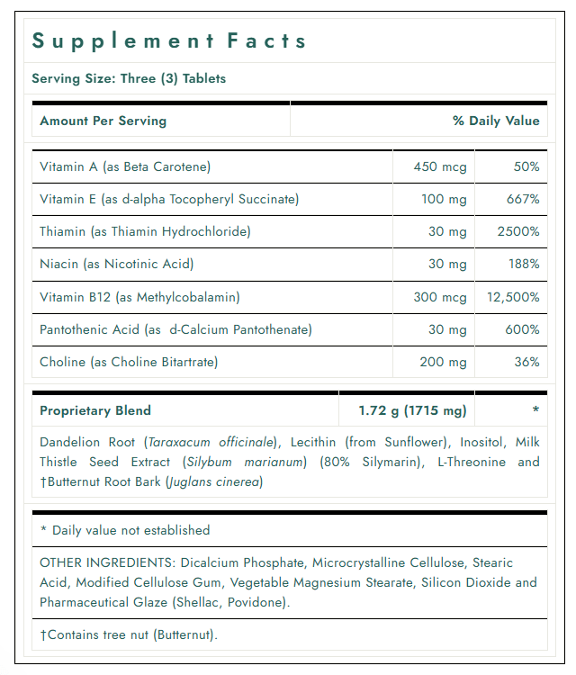 Liver Wellness, 90 Vegetarian Tablets - Spring Street Vitamins