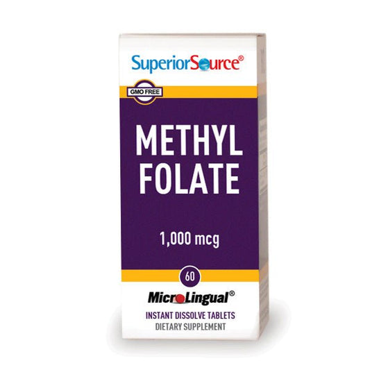 Methylfolate 1,000 mcg, 60 Tablets - Spring Street Vitamins