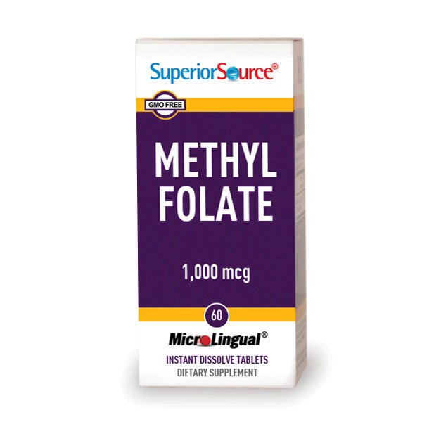Methylfolate 1,000 mcg, 60 Tablets - Spring Street Vitamins