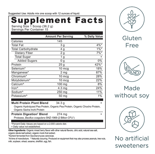 Multi Protein Plant Based, 1.2 LB - Spring Street Vitamins