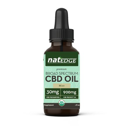 Organic CBD Oil 30mg per serving, Broad Spectrum, Mint Flavor (0.0% THC) - Spring Street Vitamins