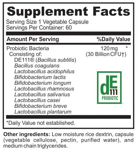 Probiotic 30 Billion, 60 Vegetable Caps - Spring Street Vitamins