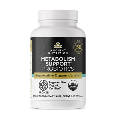 Regenerative Organic Certified™(ROC) Metabolism Support Probiotics (50 Billion CFU), 60 Capsules - Spring Street Vitamins