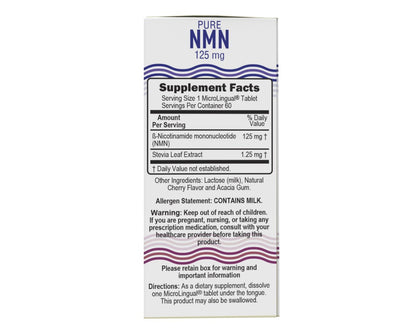 Stabilized NMN (Nicotinamide Mononucleotide) 125 mg, 60 Tablets - Spring Street Vitamins