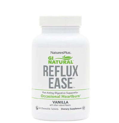 GI Natural Reflux Ease, 60 Vanilla Chewable Tablets - Spring Street Vitamins