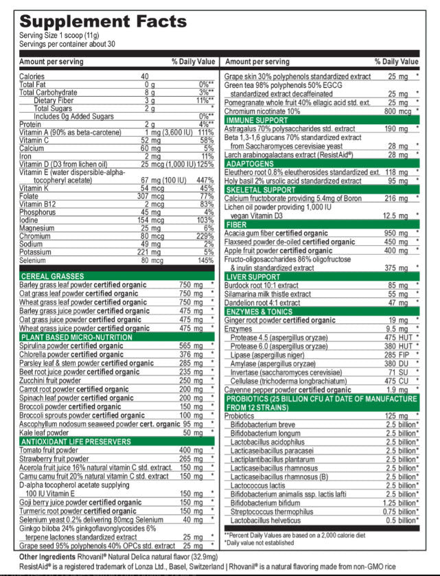 Green Vibrance, 30 Day - Spring Street Vitamins