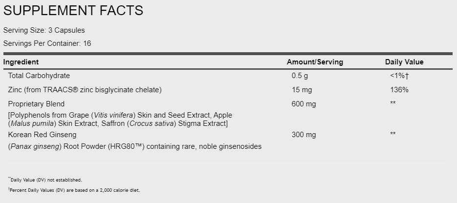 HRG80™ Red Ginseng Male Sexual Enhancement,* 48 Vegetable Capsules - Spring Street Vitamins