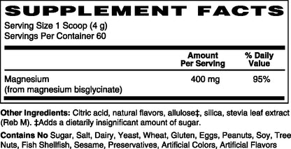 Magnesium Glycinate Powder, 60 Servings
