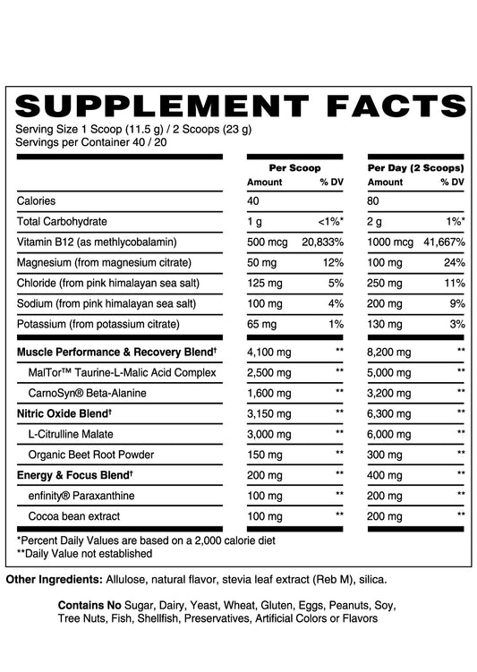 Advanced Pre Workout