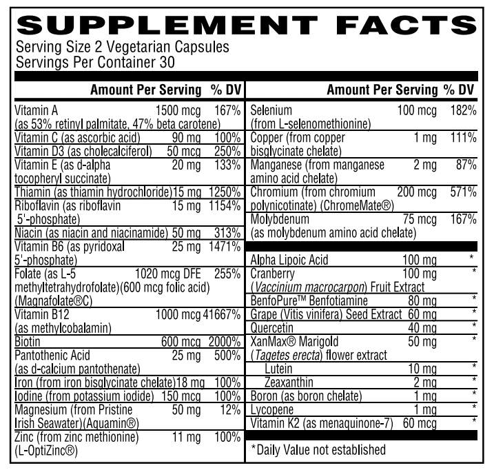 Advanced WOMEN's Multi Vitamin Caps, 60 Vegetarian Capsules - Spring Street Vitamins