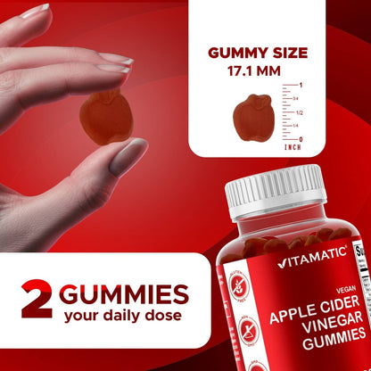 Apple Cider Vinegar Gummies 1000mg, 60 Vegan Gummies - Spring Street Vitamins