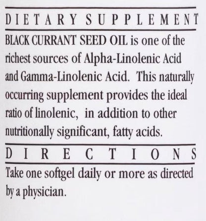 Black Currant Seed Oil, 90 Softgels - Spring Street Vitamins