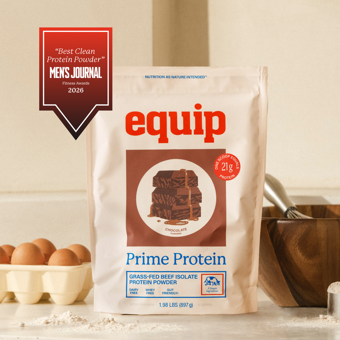 Prime Protein, Beef Isolate Protein Powder, 30 Servings