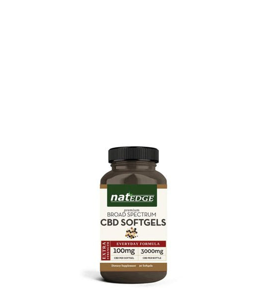 CBD Extra Strength Softgels 100mg, 30 count (0.0% THC) - Spring Street Vitamins
