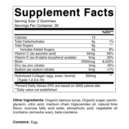 Collagen Gummies with Zinc and Biotin - Spring Street Vitamins