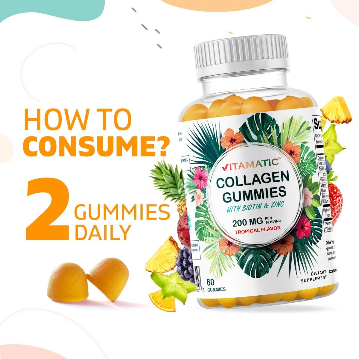 Collagen Gummies with Zinc and Biotin - Spring Street Vitamins