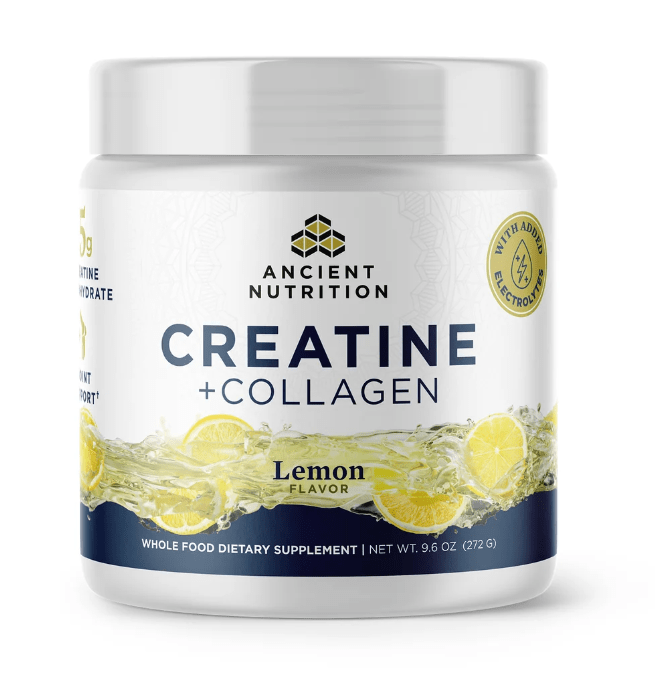 Creatine + Collagen + Electrolytes, Lemon Flavor, 30 Servings (272 gm) - Spring Street Vitamins