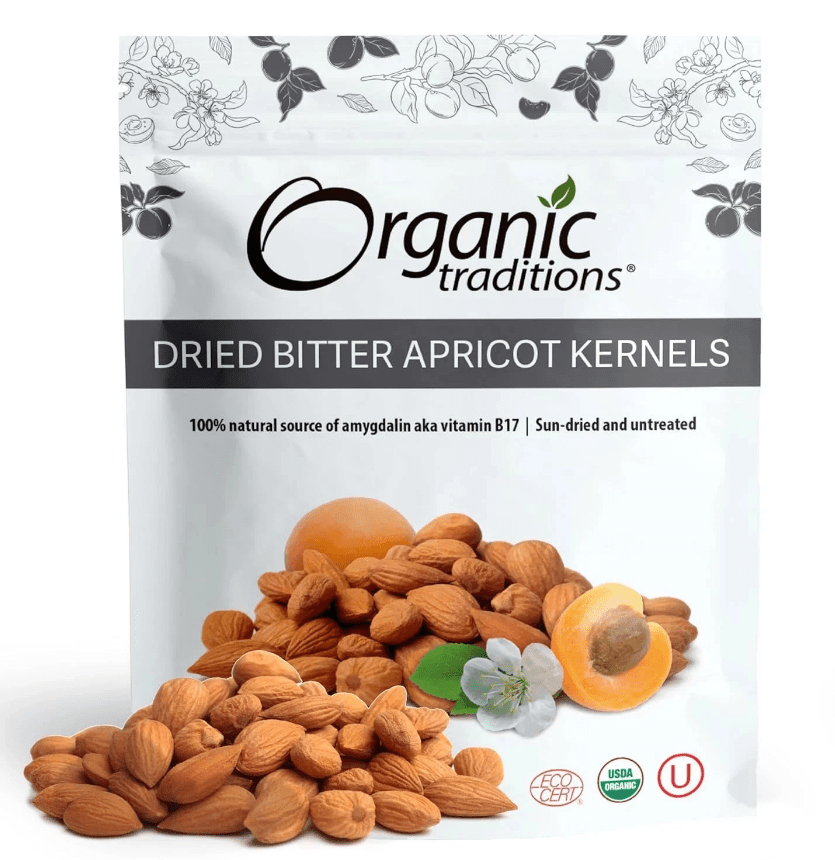 Dried Bitter Apricot Kernels 8 OZ - Spring Street Vitamins