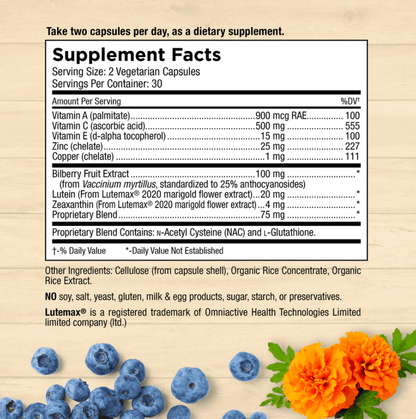 Eye Complete, 60 Vegetable Capsules - Spring Street Vitamins