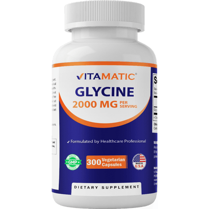 Glycine 2000mg | Sleep & Recovery | 300ct - Spring Street Vitamins