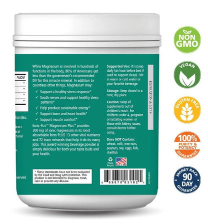 Ionic - Fizz, Magnesium Plus, 30 Servings (171 gm) - Spring Street Vitamins