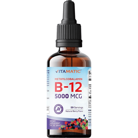 Liquid Methyl Cobalamin B12 5000 mcg, 2oz, 59 Servings - Spring Street Vitamins