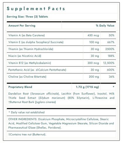 Liver Wellness, 90 Vegetarian Tablets - Spring Street Vitamins
