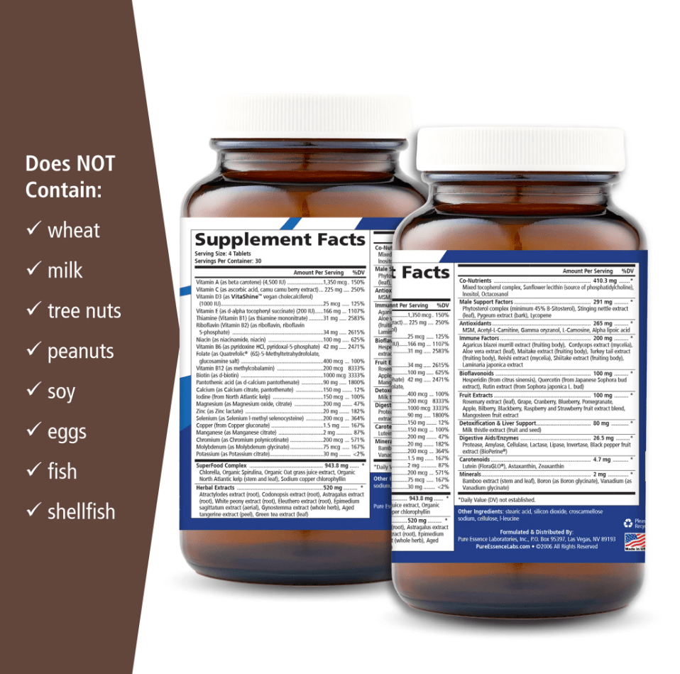 Longevity Men, 120 Tablets - Spring Street Vitamins