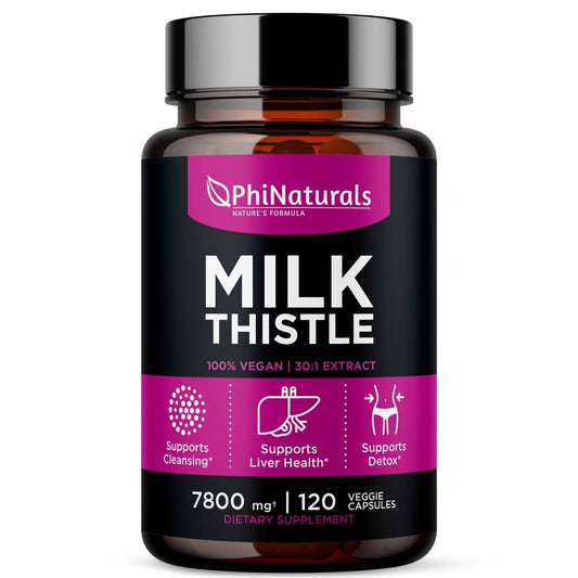 Milk Thistle Extract 30:1 Silymarin, 120 Vegetable Capsules - Spring Street Vitamins