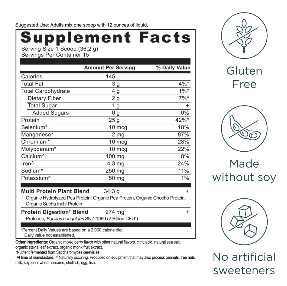 Multi Protein Plant Based, 1.2 LB - Spring Street Vitamins