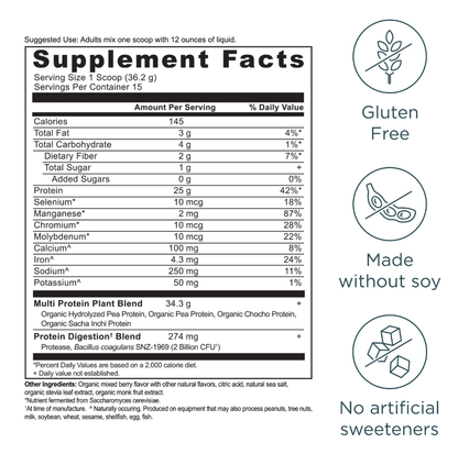 Multi Protein Plant Based, 1.2 LB - Spring Street Vitamins