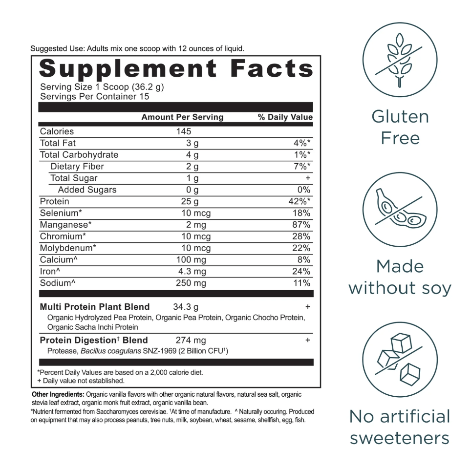 Multi Protein Plant Based, 1.2 LB - Spring Street Vitamins