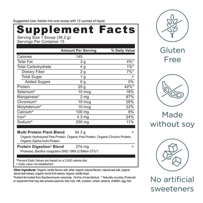 Multi Protein Plant Based, 1.2 LB - Spring Street Vitamins