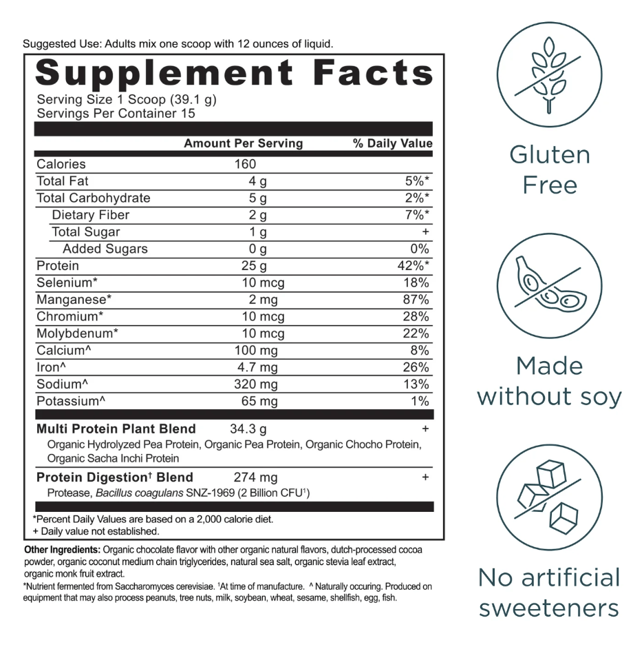 Multi Protein Plant Based, 1.2 LB - Spring Street Vitamins