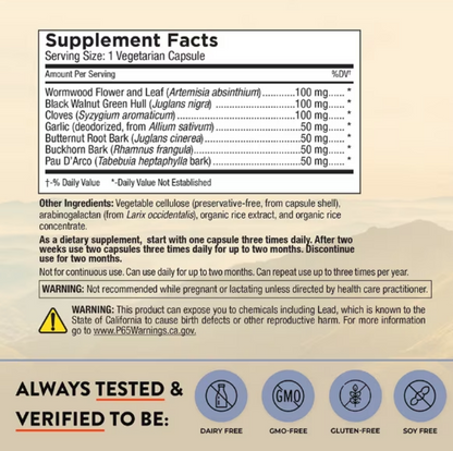 Para Response, 60 Vegetable Capsules