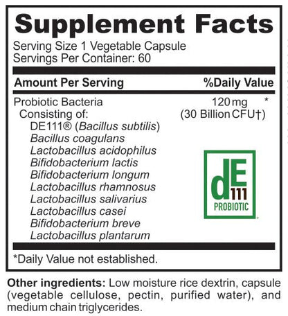 Probiotic 30 Billion, 60 Vegetable Caps - Spring Street Vitamins