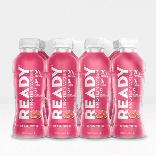 Ready® Protein Water - Pink Grapefruit (16.9oz, 12 pack) - Spring Street Vitamins