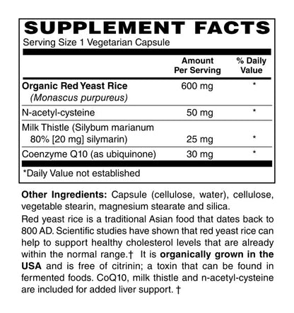 Red Yeast Rice +, Citrinin Free - Spring Street Vitamins
