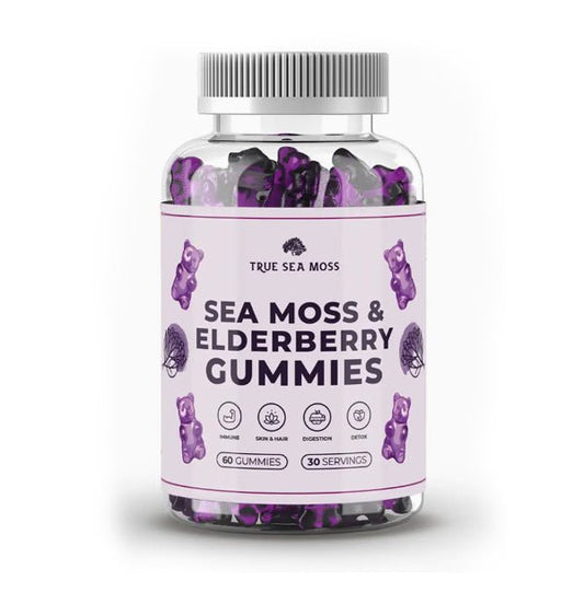 Sea Moss & Elderberry Gummies, 60 Gummies - Spring Street Vitamins