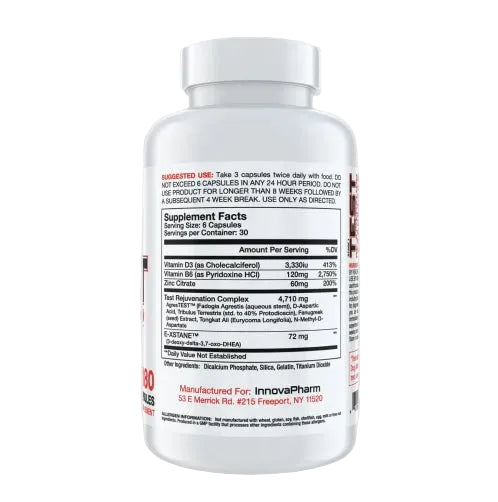 Stage 1 TEST REJUVENATION, 180 Capsules - Spring Street Vitamins