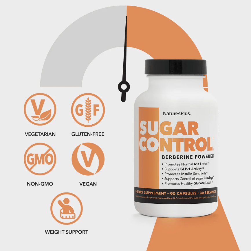 Sugar Control Capsules, 90 Vegetable Capsules - Spring Street Vitamins