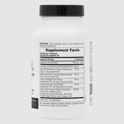 Sugar Control Capsules, 90 Vegetable Capsules