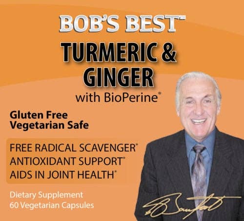 Turmeric & Ginger with Bioperine® 60 Vegetarian Capsules - Spring Street Vitamins